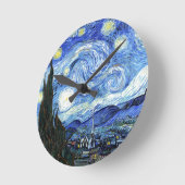 Impressionism Van Gogh Starry Night Wall Clock Runde Wanduhr (Winkel)