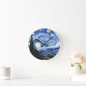 Impressionism Van Gogh Starry Night Wall Clock Runde Wanduhr (Zuhause)