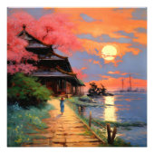 Impressionismus an der japanischen Küste Fotodruck (Vorne)
