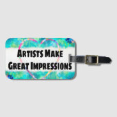 Impressionismus Art zitieren stolzen Künstler Gepäckanhänger (Vorderseite (Horizontal))