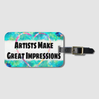 Impressionismus Art zitieren stolzen Künstler Gepäckanhänger