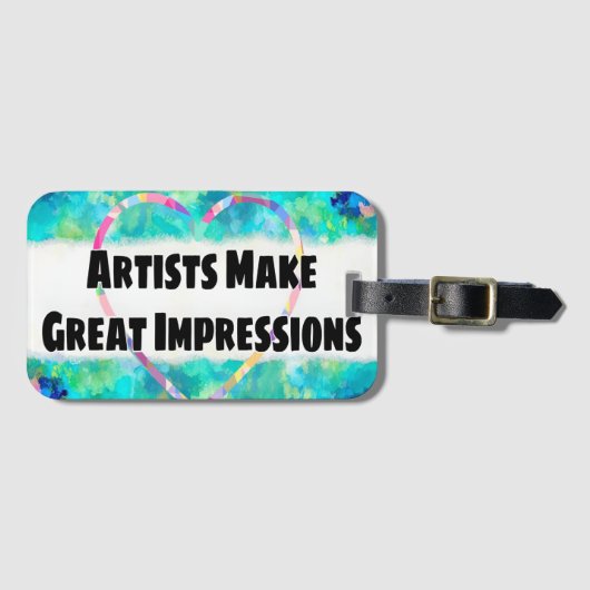 Impressionismus Art zitieren stolzen Künstler Gepäckanhänger (Vorderseite (Horizontal))