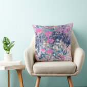 Impressionismus auf dem Feld der Wildblumen - Rosa Kissen (Stuhl )