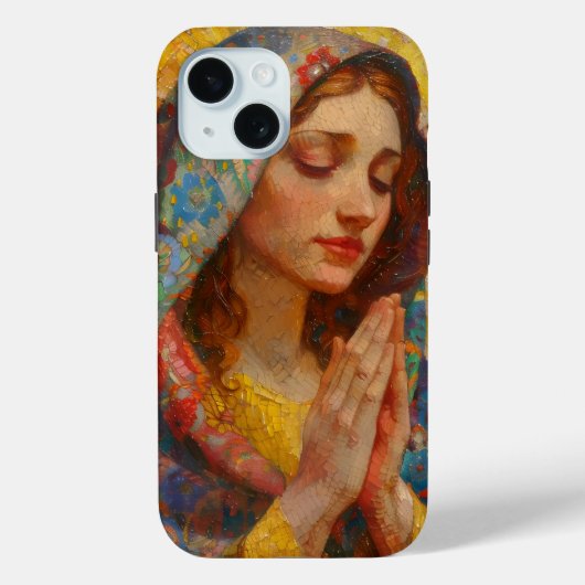 Impressionismus der Heiligen Maria im Gebet Case-Mate iPhone Hülle (Rückseite)
