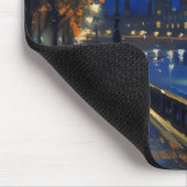 Impressionismus der Nacht in London Mousepad (Ecke)