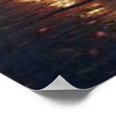 Impressionismus Frankreich Eiffelturm und Couple Poster (Ecke)