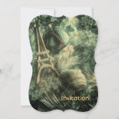 Impressionismus Franzose eiffelturm Einladung (Vorderseite)