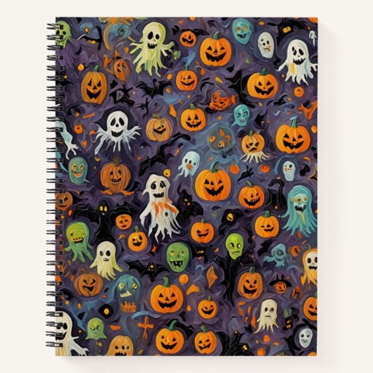 Impressionismus Ghosts Melting Bullet Notebook Notizblock (Vorderseite)