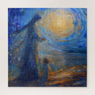 Impressionismus Heilige Maria und Baby Jesus Puzzle