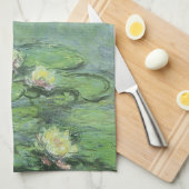 Impressionismus im Wasserlilienbecken Handtuch (Viertel Falte)