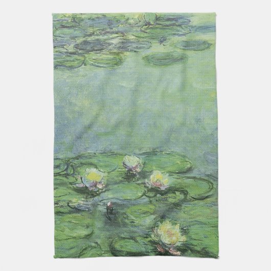 Impressionismus im Wasserlilienbecken Handtuch (Vertikal)