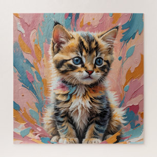 Impressionismus Kitty Puzzle