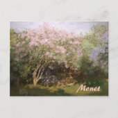 Impressionismus Lilacs by Monet Postcard Postkarte (Vorderseite)