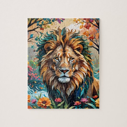 Impressionismus Lion Jigsaw Puzzle (Vertikal)