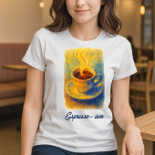 Impressionismus Malerei Espresso Kaffee Cup T-Shirt