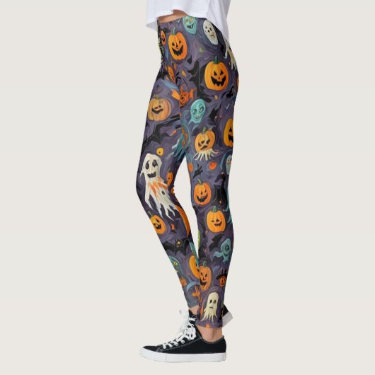 Impressionismus Meldeln Ghost-Design Leggings (Links)