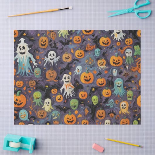 Impressionismus schmilzt Geister Seidenpapier (Basteln)