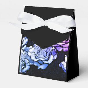 Impressionismus Shabby Chic Blaue Lila Rose Geschenkschachtel