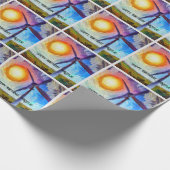 Impressionismus Solar- und Wind-Power Geschenkpapier (Ecke)