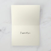 Impressionismus Stil Blume Danke Karte (Innenseite)