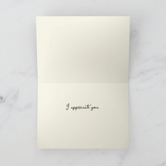 Impressionismus Stil Blume Danke Karte (Innenseite)