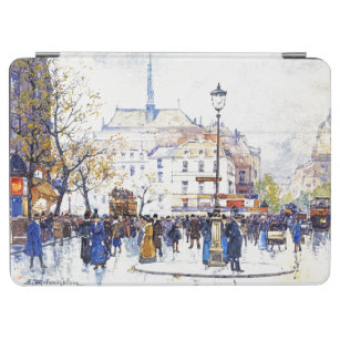 Impressionismus-Straßen-Szene iPad Abdeckung Paris iPad Air Hülle