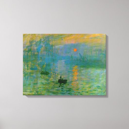 Impressionismus Sunrise Wrapped Canvas Leinwanddruck (Vorderseite)