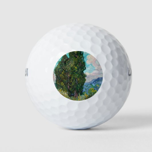 Impressionismus Vincent Van Gogh Berühmte Visuelle Golfball (Vorderseite)