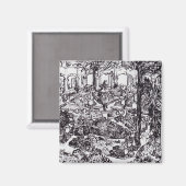 Impressionismus Vincent Van Gogh Garten des Hospit Magnet (Vorderseite/Rückseite)