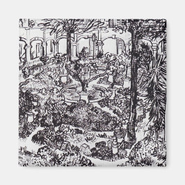 Impressionismus Vincent Van Gogh Garten des Hospit Magnet