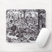 Impressionismus Vincent Van Gogh Garten des Hospit Mousepad (Mit Mouse)