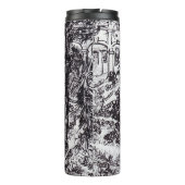 Impressionismus Vincent Van Gogh Garten des Hospit Thermosbecher (Rückseite)