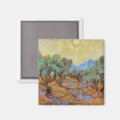 Impressionismus Vincent Van Gogh Olivenbäume Berüh Magnet (Vorderseite/Rückseite)