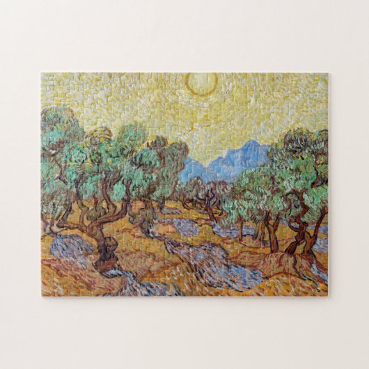 Impressionismus Vincent Van Gogh Olivenbäume Kompl Puzzle (Horizontal)