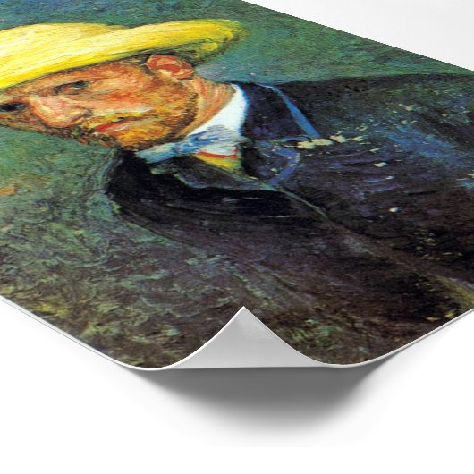 Impressionismus Vincent Van Gogh selbst Portrait F Poster (Ecke)