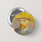 Impressionismus Vincent Van Gogh Selbstportrait mi Button (Vorne & Hinten)