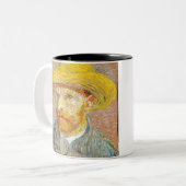 Impressionismus Vincent Van Gogh Selbstportrait mi Zweifarbige Tasse (Vorderseite Links)