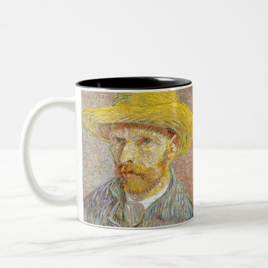 Impressionismus Vincent Van Gogh Selbstportrait mi Zweifarbige Tasse (Links)