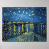 Impressionismus Vincent Van Gogh Starry Night Over