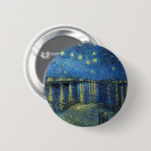 Impressionismus Vincent Van Gogh Starry Starry Nig Button (Vorne & Hinten)
