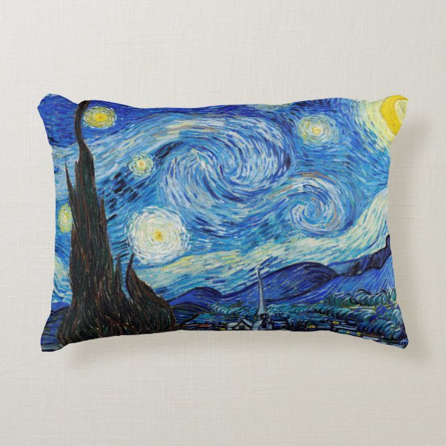 Impressionismus Vincent Van Gogh Starry Starry Nig Dekokissen (Vorderseite)