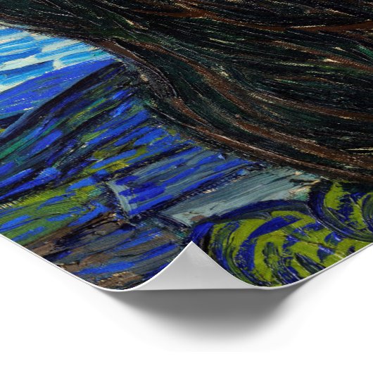 Impressionismus Vincent Van Gogh Starry Starry Nig Poster (Ecke)