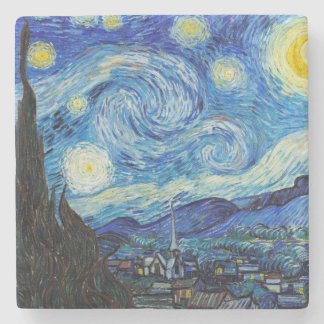 Impressionismus Vincent Van Gogh Starry Starry Nig Steinuntersetzer