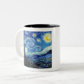 Impressionismus Vincent Van Gogh Starry Starry Nig Zweifarbige Tasse (Vorderseite Links)