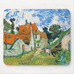 Impressionismus Vincent Van Gogh Street in Auvers Mousepad