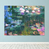 Impressionismus Wasser Lilies Blume Malerei Leinwanddruck (Insitu (Holzboden))