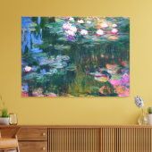 Impressionismus Wasser Lilies Blume Malerei Leinwanddruck (Insitu (Wohnzimmer))