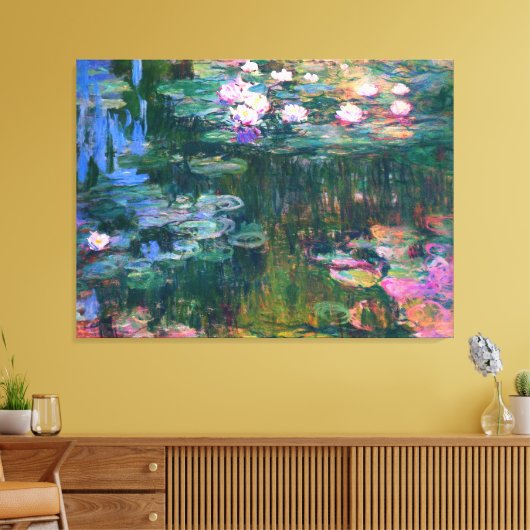 Impressionismus Wasser Lilies Blume Malerei Leinwanddruck (Insitu (Wohnzimmer))