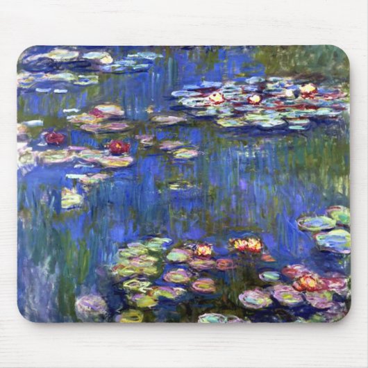 Impressionismus Wasser Lily Pond Mousepad (Vorne)