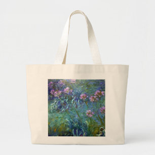 Impressionismusagapanthus-Blumen-Tasche Jumbo Stoffbeutel